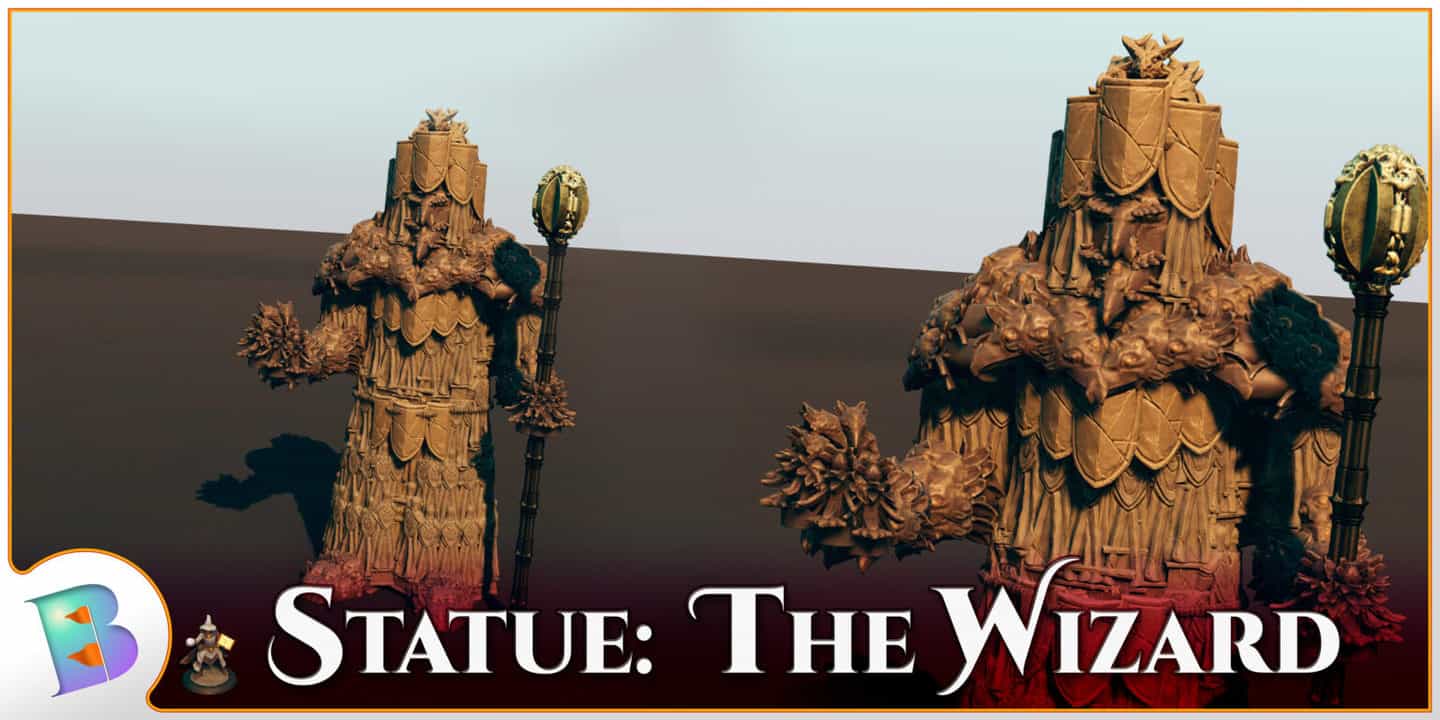 🧙🏾&zwj;♂️ Statue: The Mad Wizard (HUGE) - Tales Tavern