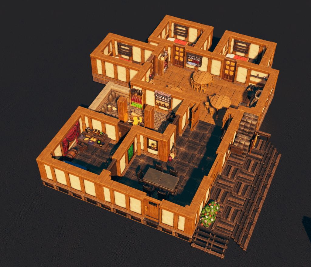 Two-story inn (16X18) - Tales Tavern