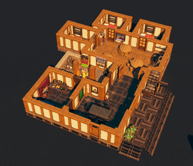 Two-story inn (16X18) - Tales Tavern